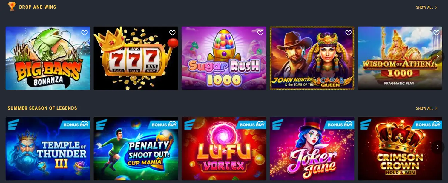 Winner Bet : machines à sous