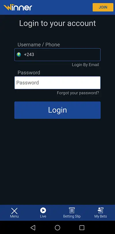 Étape 7 : ouvrir l'application et se connecter