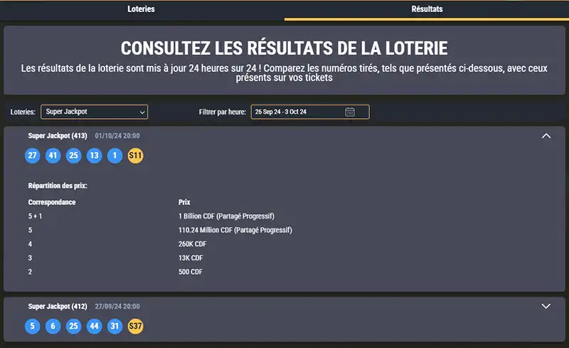 Winner Loto : résultats des tirages