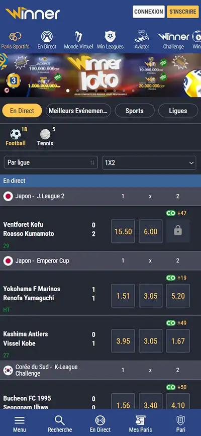 Winner Bet En Direct